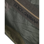 Dolce & Gabbana Military Green Patchwork Rucksack Backpack Bag BAG1480