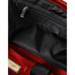 Dolce & Gabbana Red Nylon Calfskin Hand Shoulder Duffel Bag BAG1486