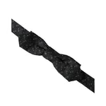 Dolce & Gabbana Black Silk Patterned Adjustable Neck Men Papillon Bow Tie FT3897