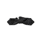 Dolce & Gabbana Black Silk Patterned Adjustable Neck Men Papillon Bow Tie FT3897