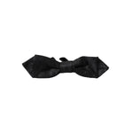 Dolce & Gabbana Black Silk Fantasy Adjustable Neck Men Bow Tie FT3924
