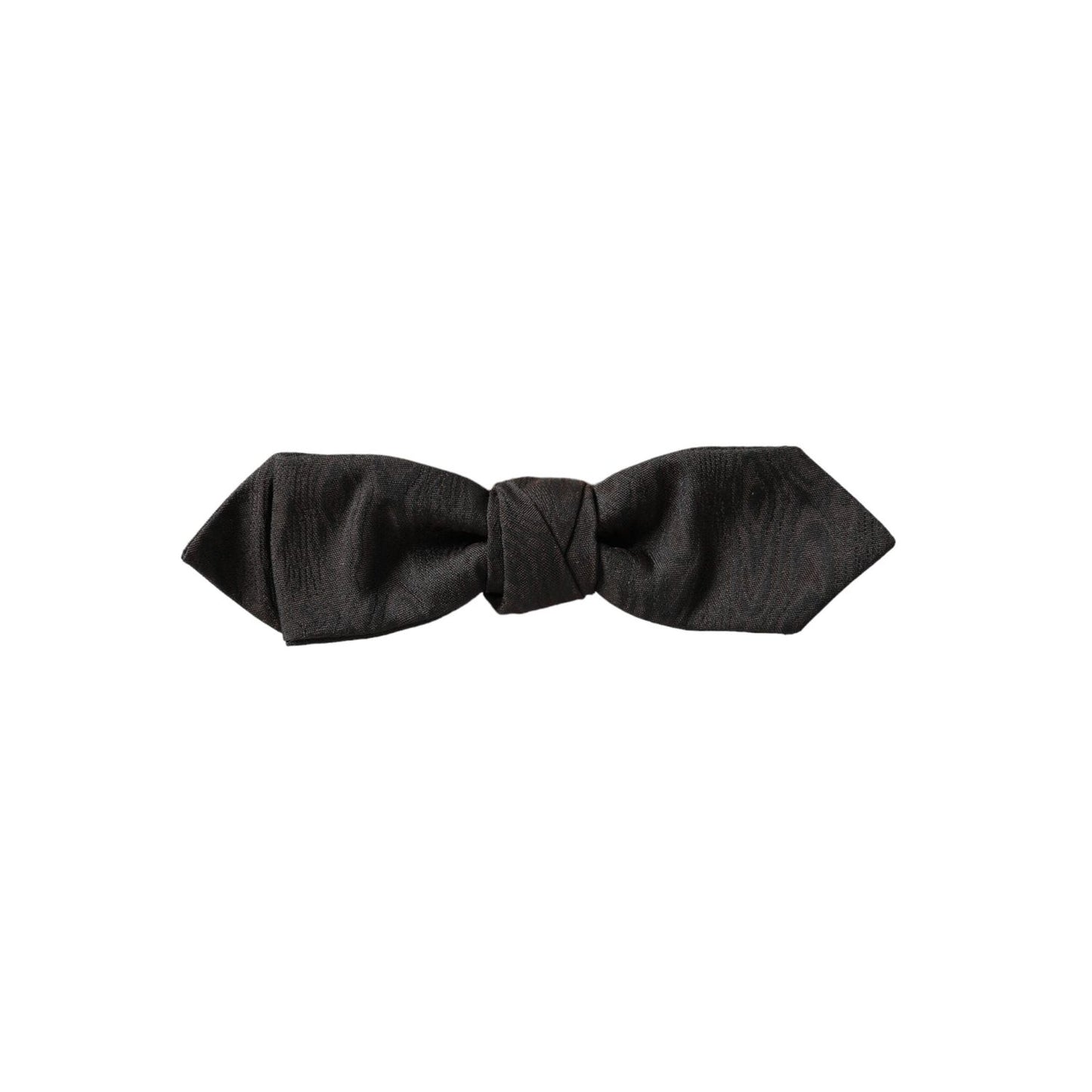 Dolce & Gabbana Black Silk Adjustable Neck Men Bow Tie FT3925