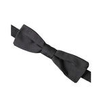 Dolce & Gabbana Black Silk Adjustable Neck Men Bow Tie FT3926
