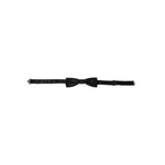 Dolce & Gabbana Black Silk Patterned Adjustable Neck Men Bow Tie FT3930