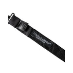 Dolce & Gabbana Black Silk Patterned Adjustable Neck Men Bow Tie FT3930