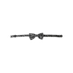 Dolce & Gabbana Black Floral Silk Adjustable Neck Men Bow Tie FT3943