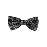 Dolce & Gabbana Black Floral Silk Adjustable Neck Men Bow Tie FT3943