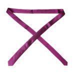 Dolce & Gabbana Purple Solid Satin Silk Adjustable Men Tie KRA3299