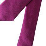 Dolce & Gabbana Purple Solid Satin Silk Adjustable Men Tie KRA3299