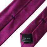 Dolce & Gabbana Purple Solid Satin Silk Adjustable Men Tie KRA3299