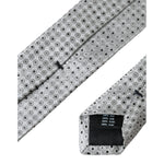 Dolce & Gabbana Light Gray Polka Dot Silk Adjustable Men Tie KRA3313