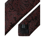 Dolce & Gabbana Bordeaux Patterned Silk Adjustable Men Tie KRA3321