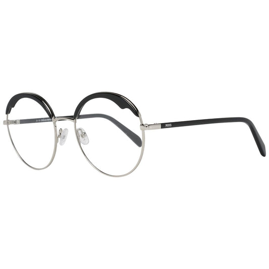 Emilio Pucci Black Women Glasses Frame, full-rim metal and plastic, black color, 54mm lenses, 138mm frame width, includes branded case.