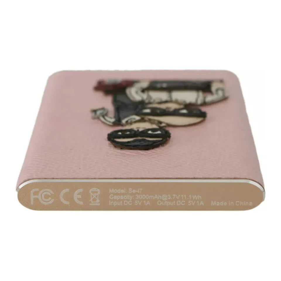 Dolce & Gabbana Charger USB Pink Leather #DGFAMILY Power Bank