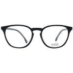 Lozza Black Unisex Glasses Frame full-rim acetate and plastic with demo lenses, size 50-18-140, round style, branded case included