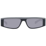 Sting Black Men Sunglass with black acetate full-rim frame and grey plastic lenses providing 100% UVA & UVB protection, size 55-17-145.