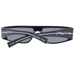 Sting Black Men Sunglass with full-rim black acetate frame, grey lenses, and branded case, offering 100% UVA & UVB protection.