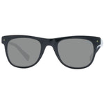 Sting Black Men Sunglass with black acetate frame, grey gradient lenses, square full-rim style, 100% UVA/UVB protection, includes branded case.