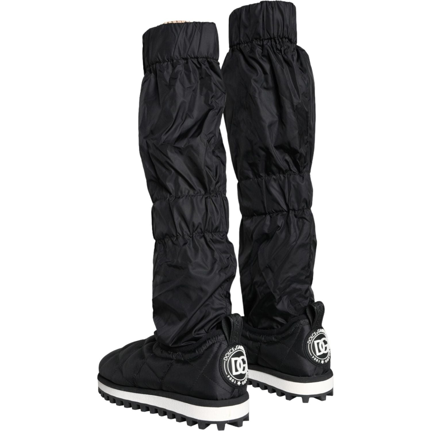 حذاء رياضي Dolce &amp; Gabbana أسود مبطن برقبة عالية