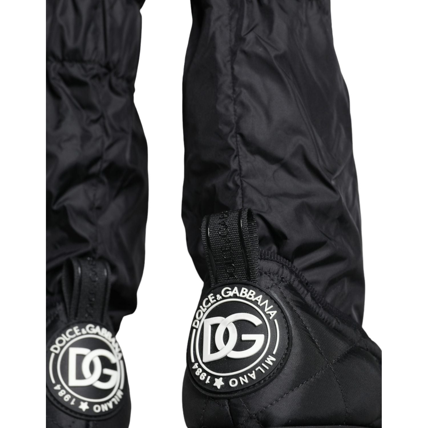 حذاء رياضي Dolce &amp; Gabbana أسود مبطن برقبة عالية