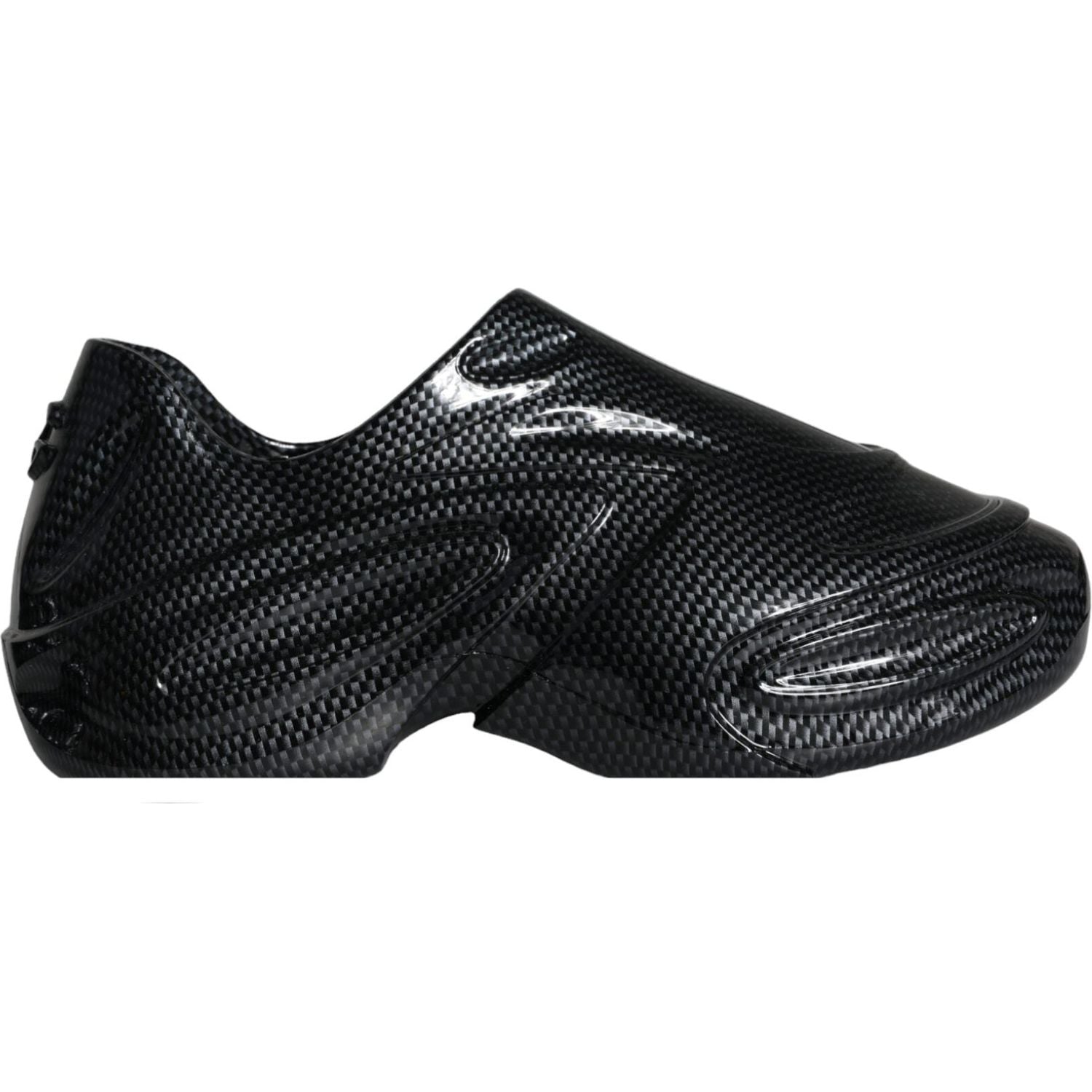 حذاء رياضي رجالي من دولتشي آند غابانا مصنوع من المطاط الأسود منخفض الارتفاع