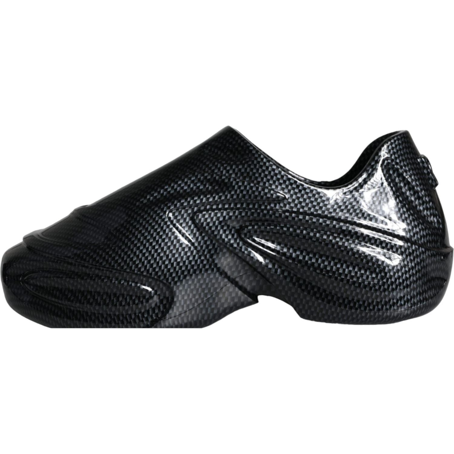 حذاء رياضي رجالي من دولتشي آند غابانا مصنوع من المطاط الأسود منخفض الارتفاع