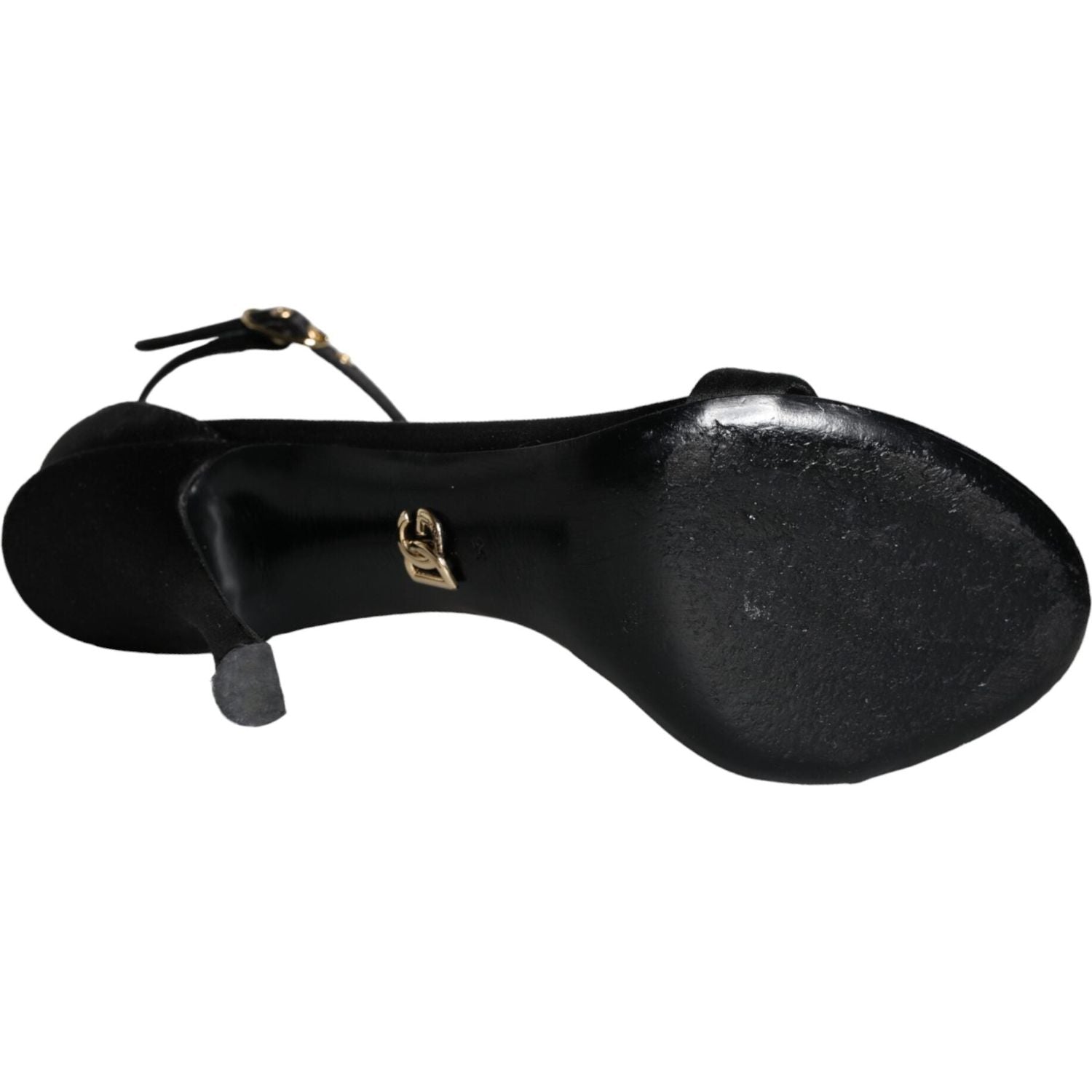 حذاء Dolce &amp; Gabbana KEIRA أسود بكعب عالٍ وحزام للكاحل