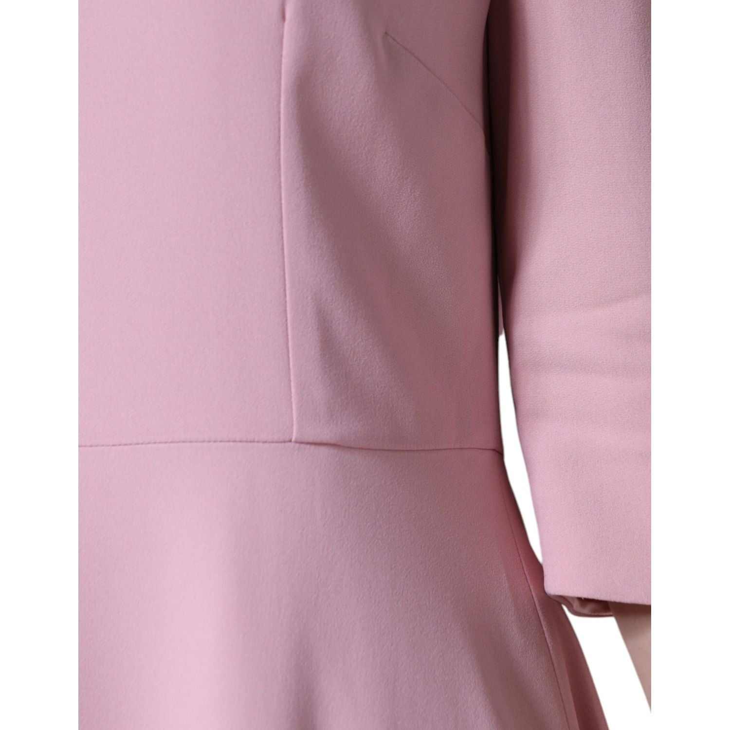 Dolce & Gabbana Pink A-line Viscose 3/4 Sleeves Dress