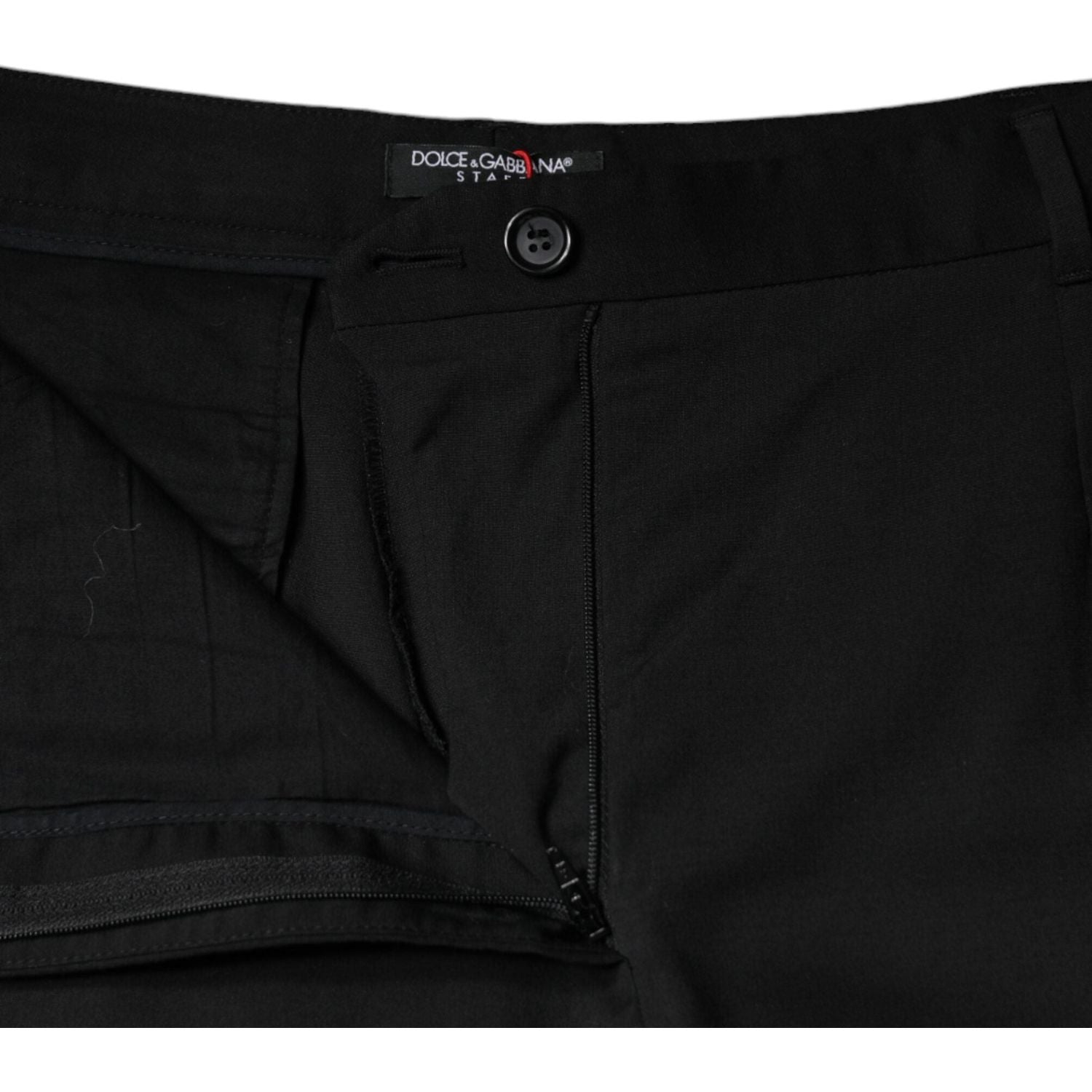 Dolce & Gabbana Black High Waist Tapered Pants