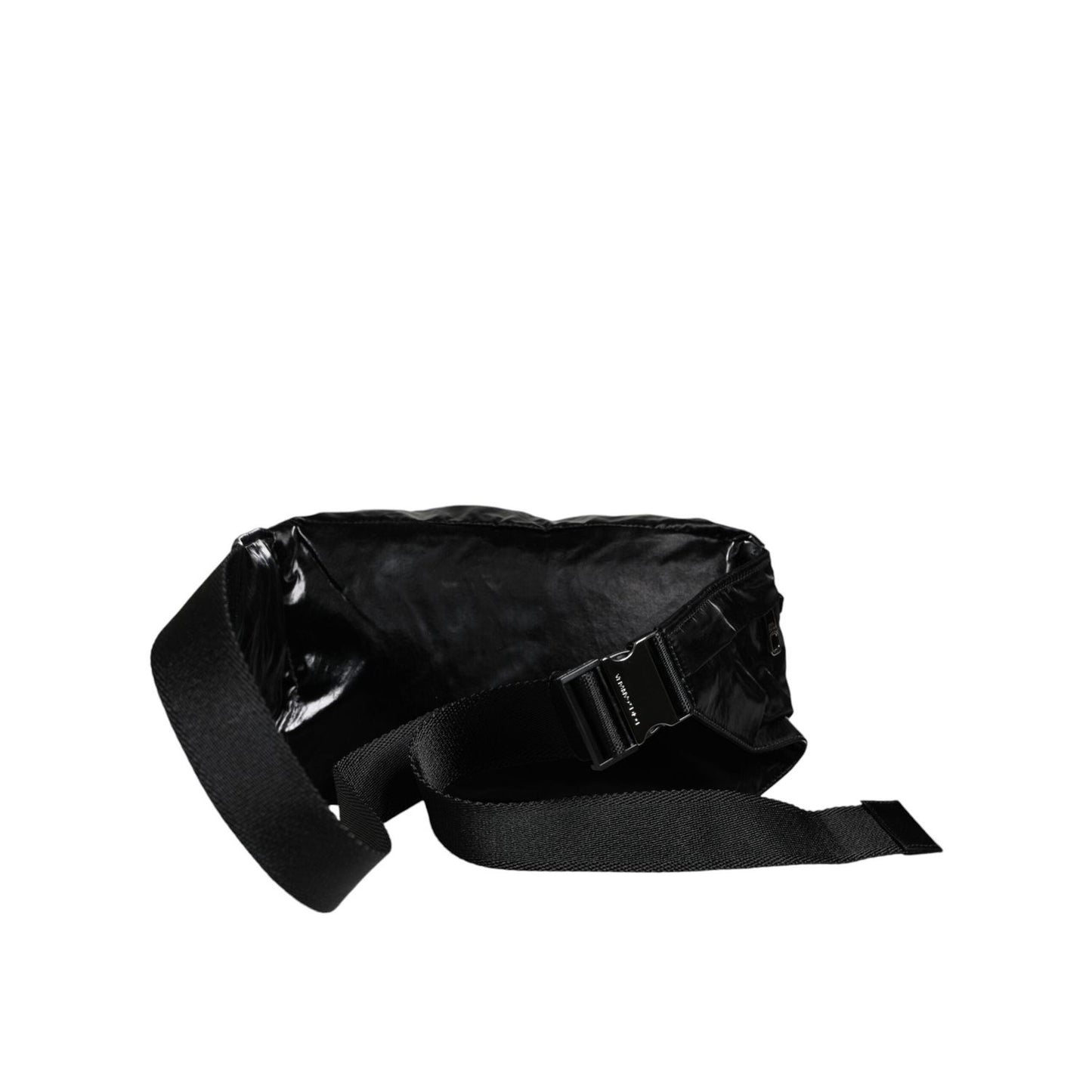 Dolce & Gabbana Black Nylon Fabric Belt Waist Fanny Pack Bag BAG4107