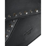 Dolce & Gabbana Black Small Leather Studded Shoulder Crossbody Bag