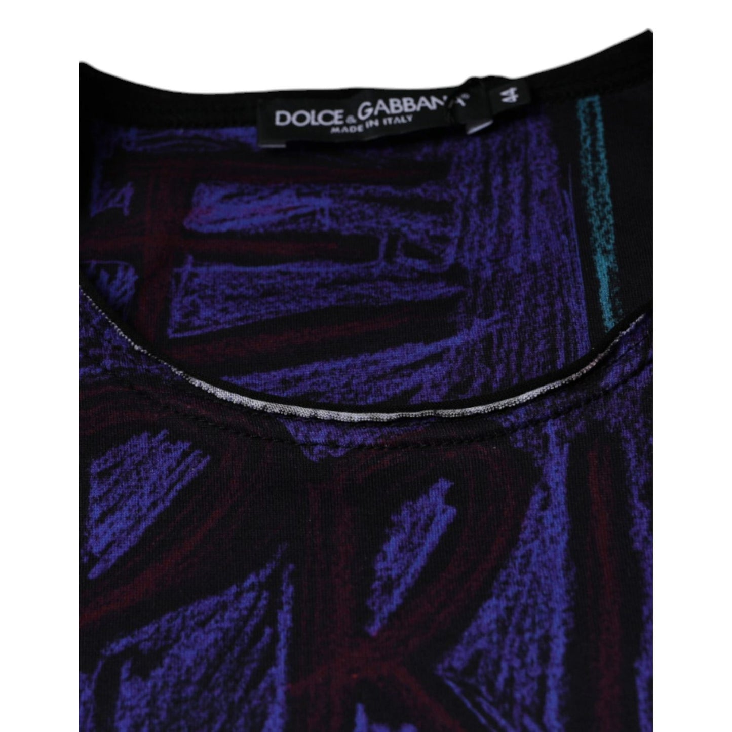 Dolce & Gabbana Multicolor Graphic Print Cotton T-shirt