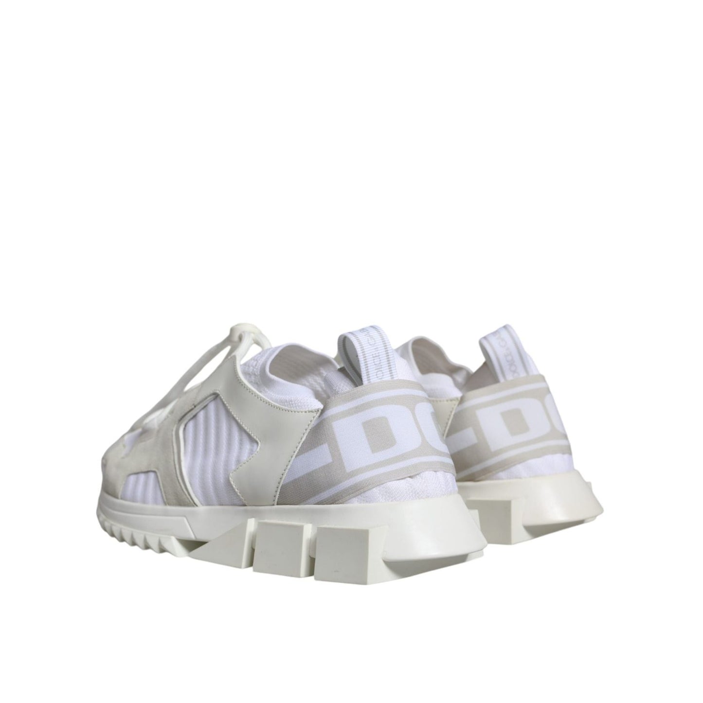 Dolce & Gabbana White Mesh Sorrento Trekking Sneakers Shoes