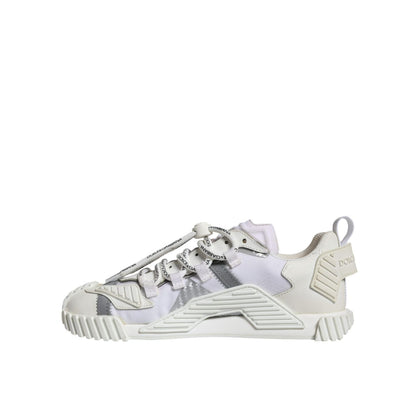 Dolce & Gabbana White Lace Up Low Top NS1 Sneakers Shoes
