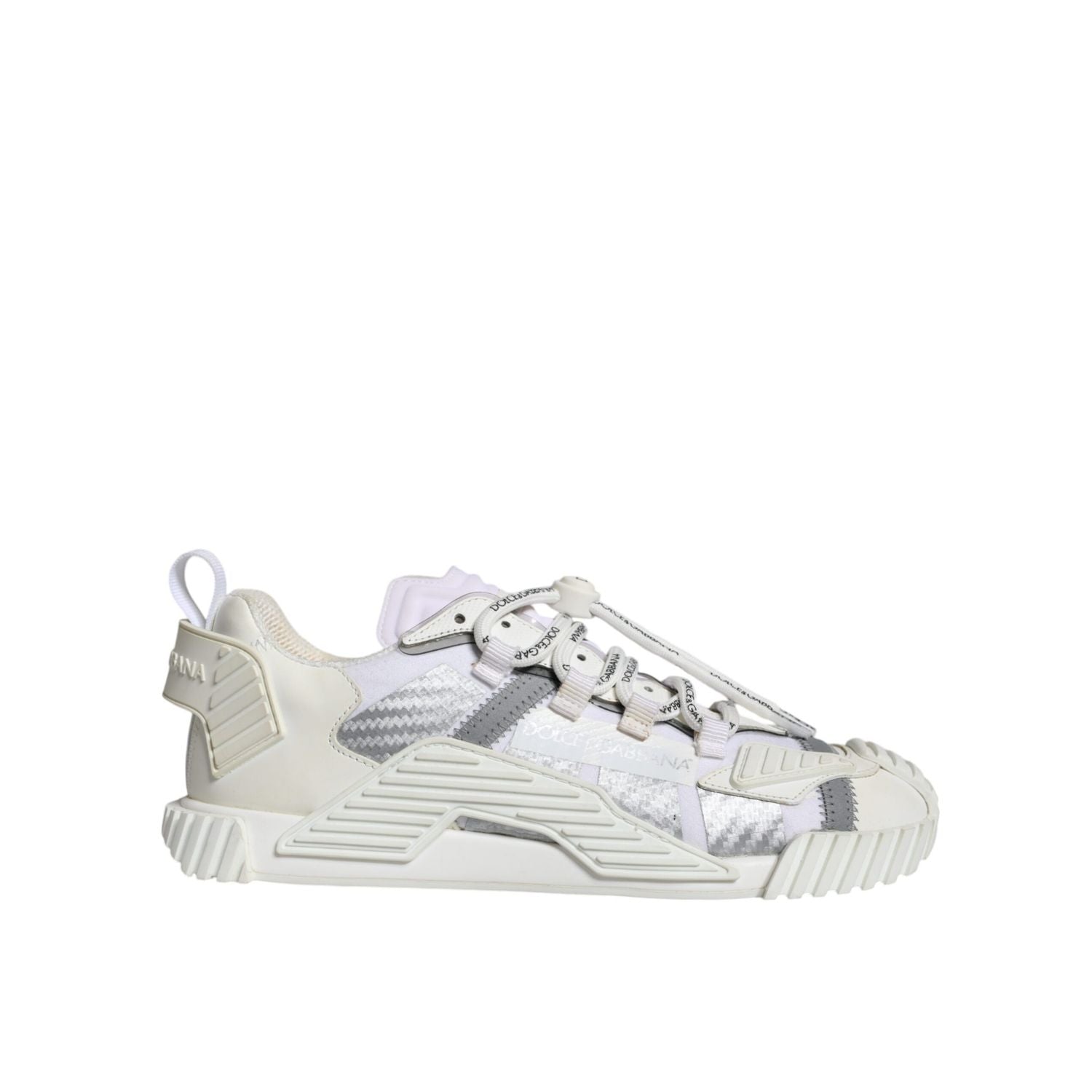 Dolce & Gabbana White Lace Up Low Top NS1 Sneakers Shoes