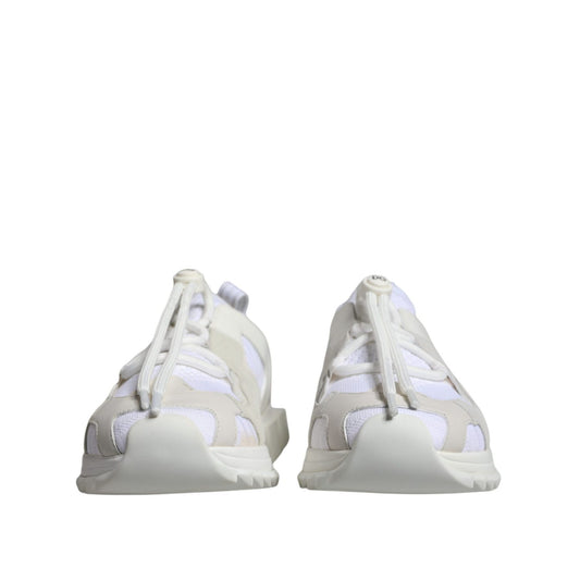 Dolce & Gabbana White Mesh Sorrento Trekking Sneakers Shoes MV6195-42