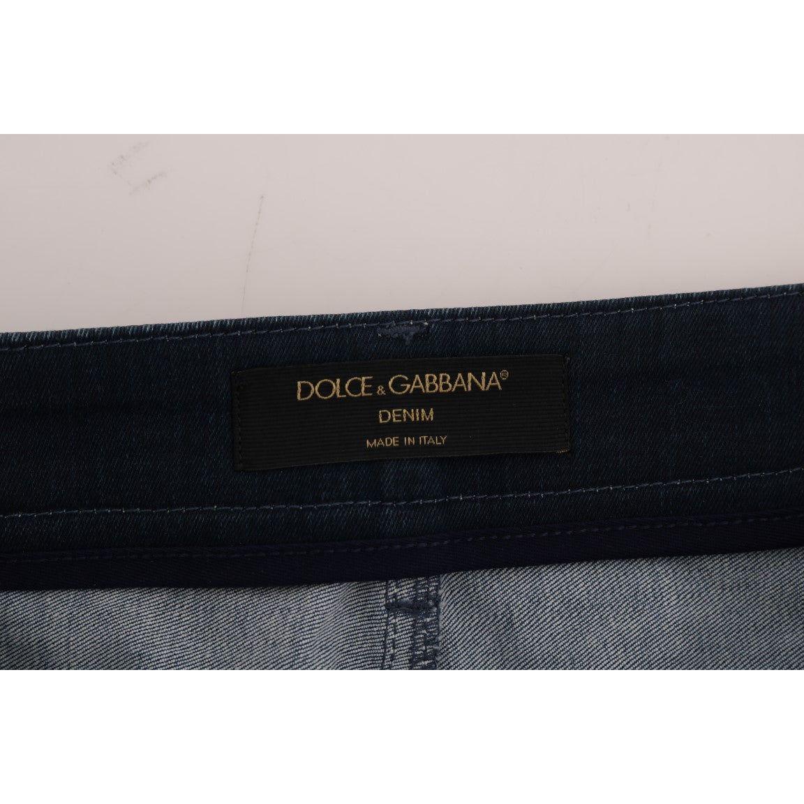 别致的蓝色牛仔迷你裙