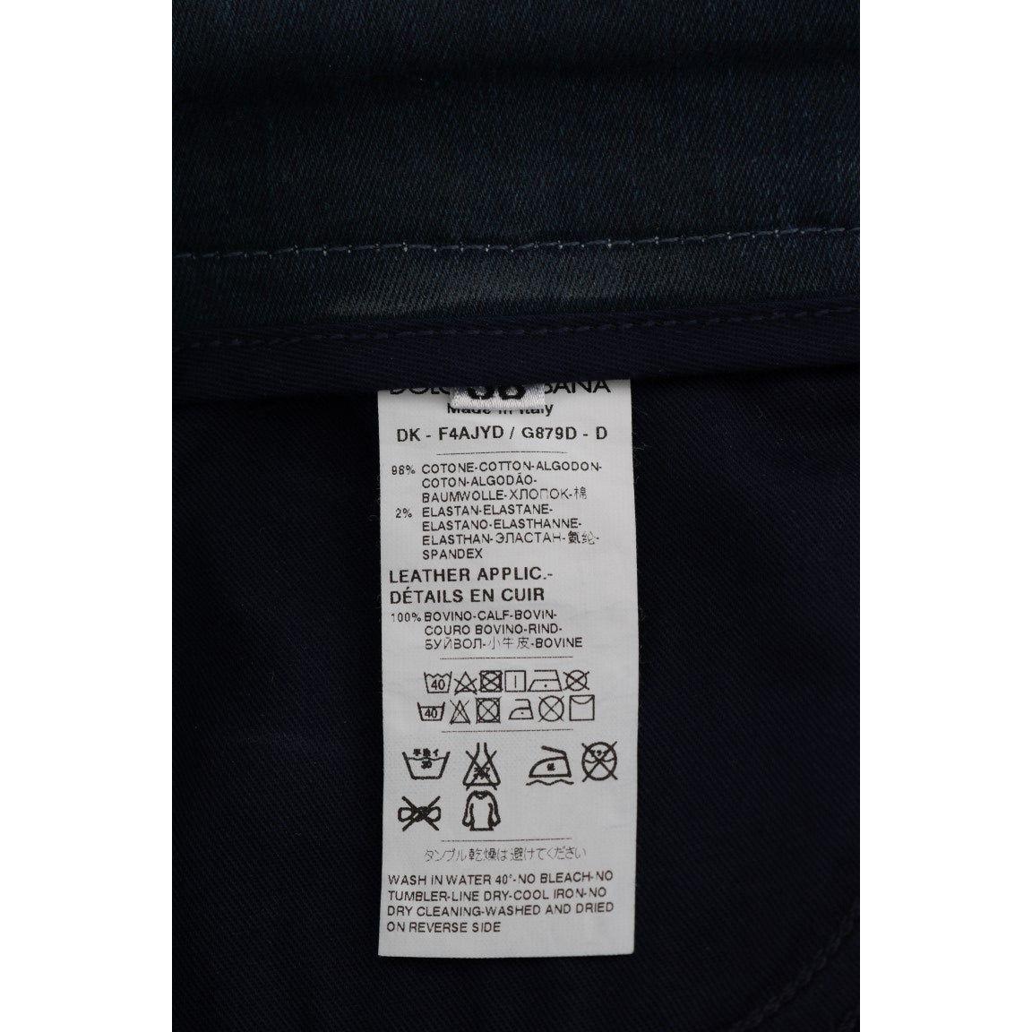 别致的蓝色牛仔迷你裙