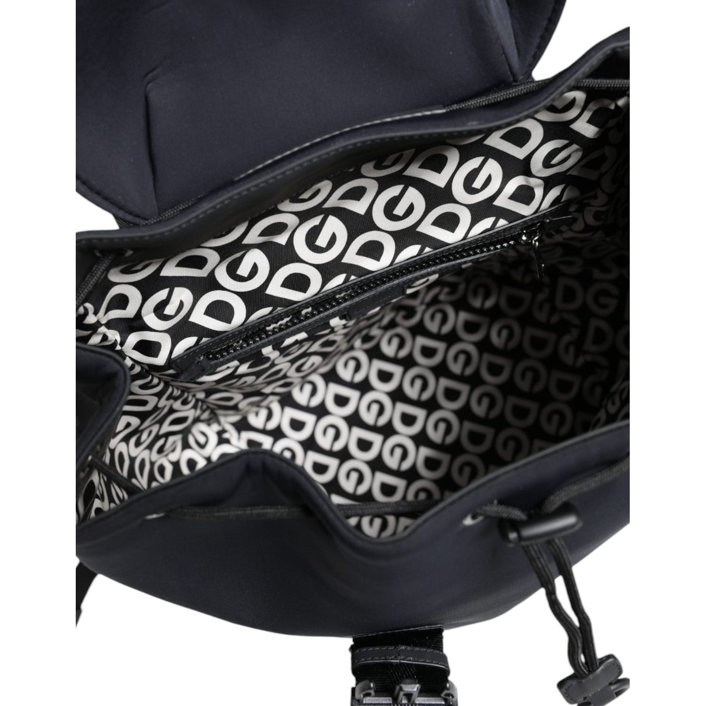 Dolce & Gabbana Black DG Mania Neoprene Travel Back Pack Bag BAG4112