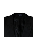 Dolce & Gabbana Black Wool Single Breasted Men Coat Blazer