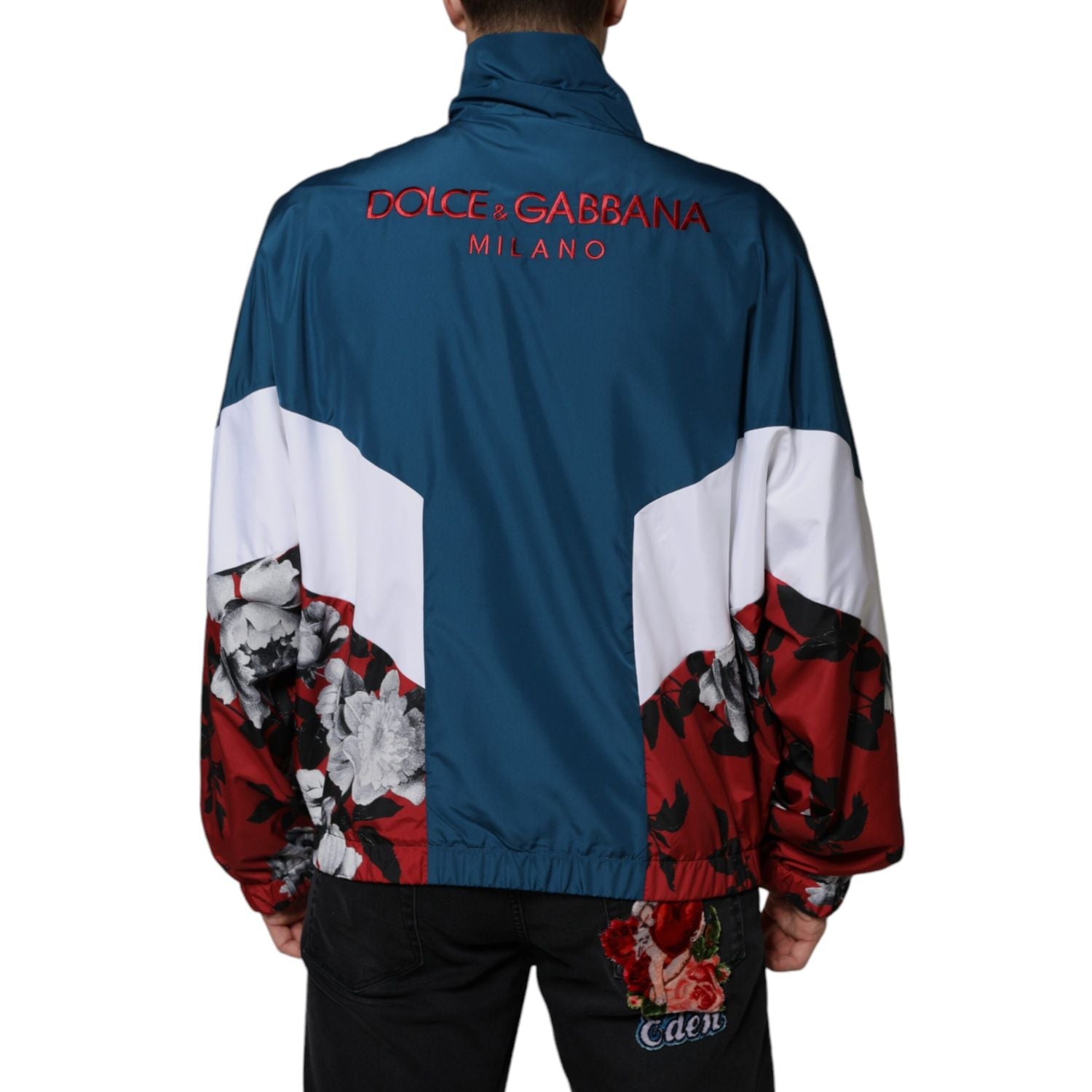 Dolce & Gabbana Multicolor Polyester Full Zip Jacket