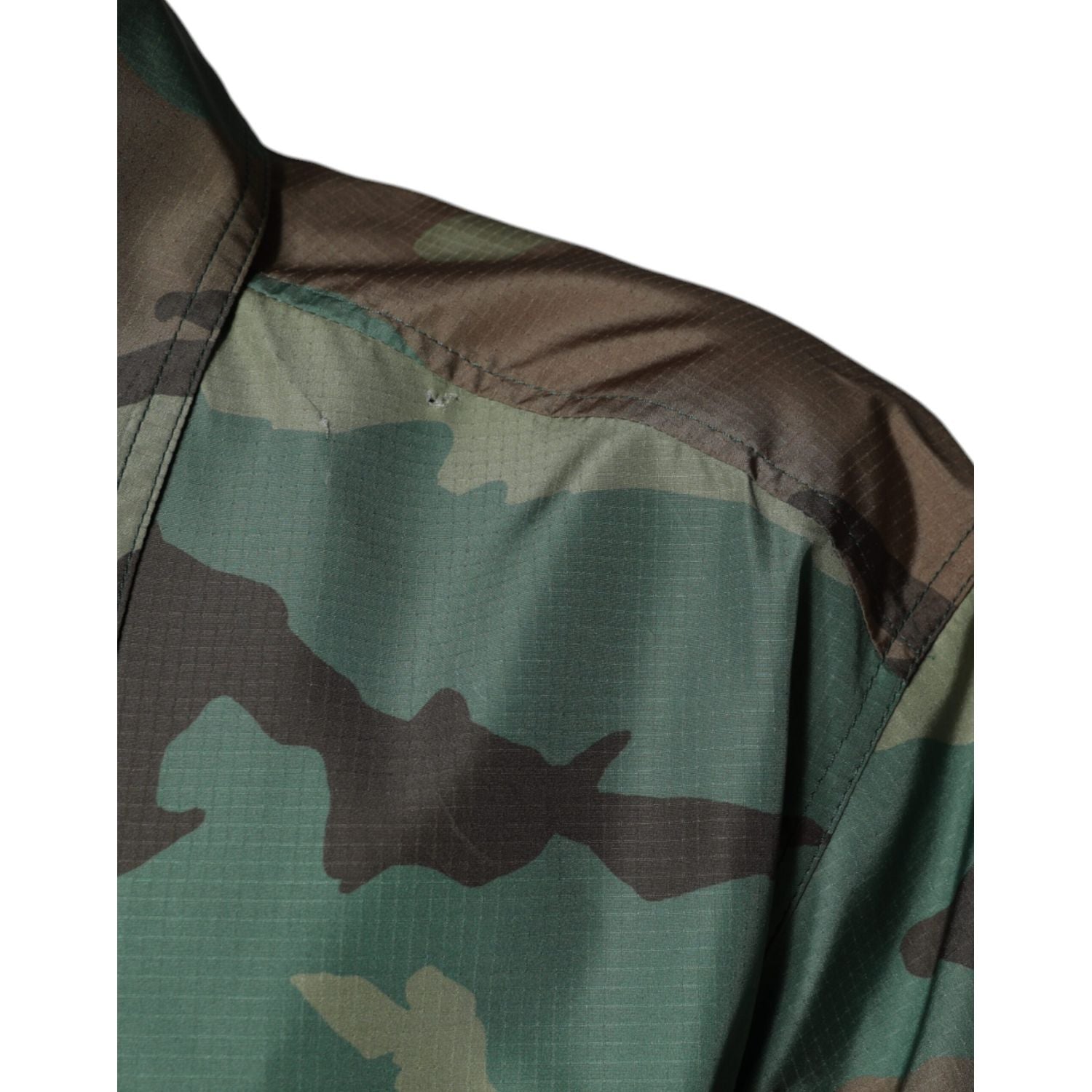 Dolce & Gabbana Multicolor Camouflage Button Down Shirt
