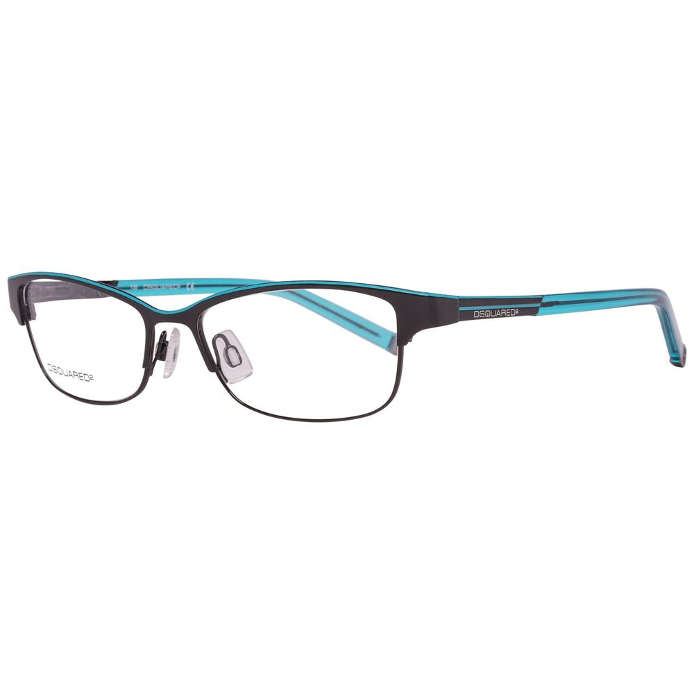 Women's Dsquared² Black Metal Frames glasses DQ5002-002-51 with 51/15/135mm dimensions, featuring sleek black metal design.