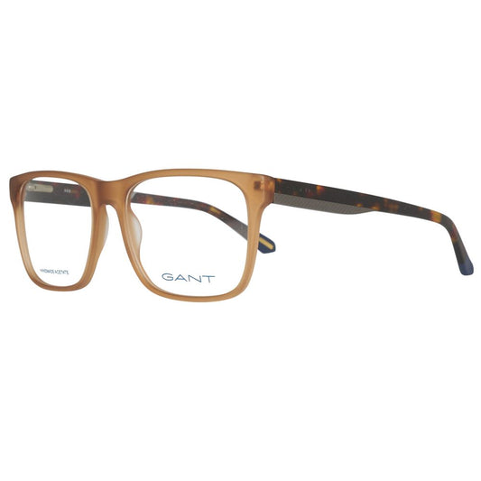 Gant Brown Plastic Frames GA3122 with 54/17/145mm measurements, stylish eyewear for men in brown plastic material.