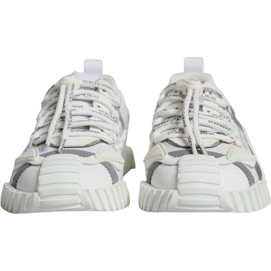 Dolce & Gabbana White Lace Up Low Top NS1 Sneakers Shoes MV6237-41