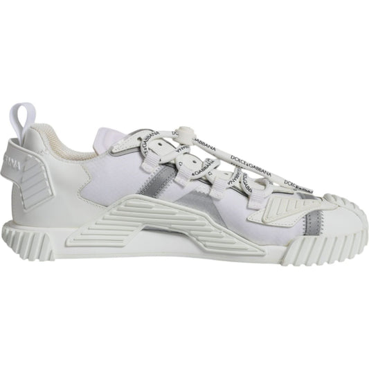 Dolce & Gabbana White Lace Up Low Top NS1 Sneakers Shoes MV6237-41