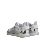 Dolce & Gabbana White Silver Low Top NS1 Sneakers Shoes