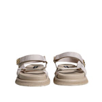 Dolce & Gabbana Beige Nappa Devotion Strap Men Sandals Shoes MV6327-44