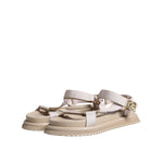 Dolce & Gabbana Beige Nappa Devotion Strap Men Sandals Shoes MV6327-44