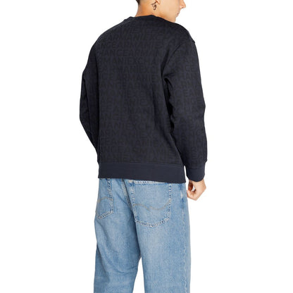 Armani Exchange Blue Cotton Sweatshirt